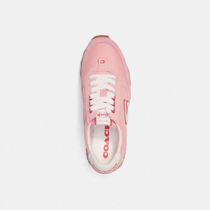 Women Runner Sneaker Bubblegumsport Red Coach Sneakers