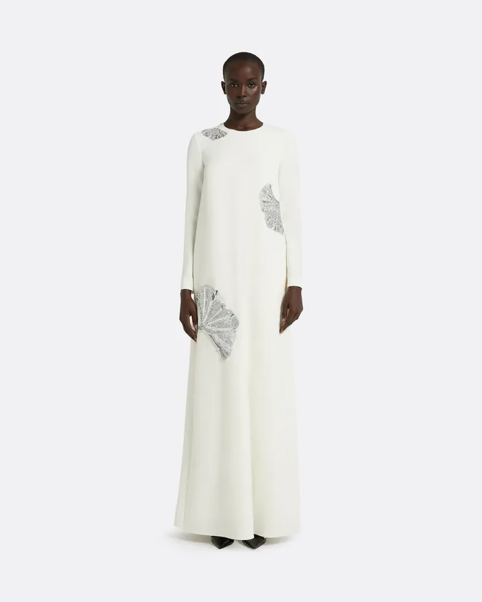 Women Safiyaa Naima Ivory Long Dress Ivory Dresses