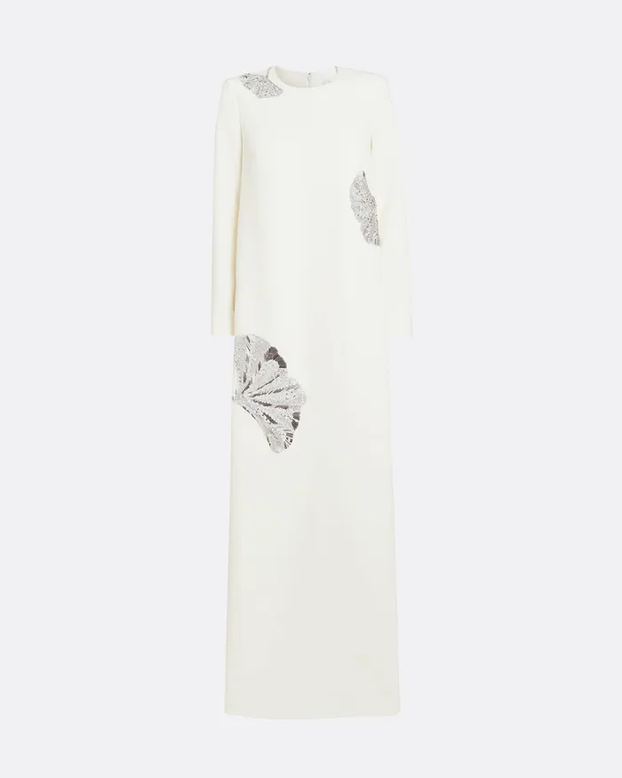 Women Safiyaa Naima Ivory Long Dress Ivory Dresses