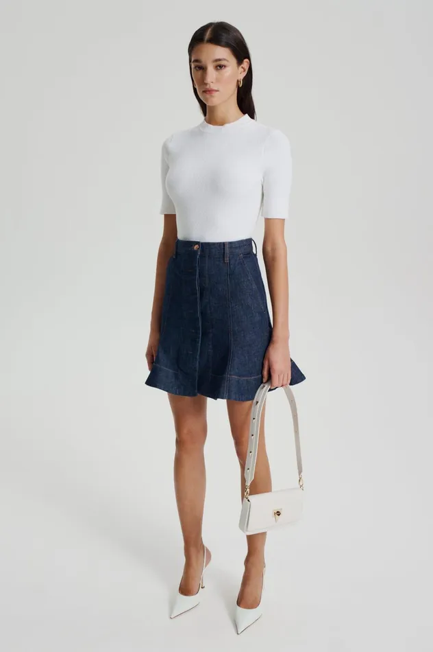 Women Scanlan Theodore Bags TRIANGLE SLIM BAG Crema
