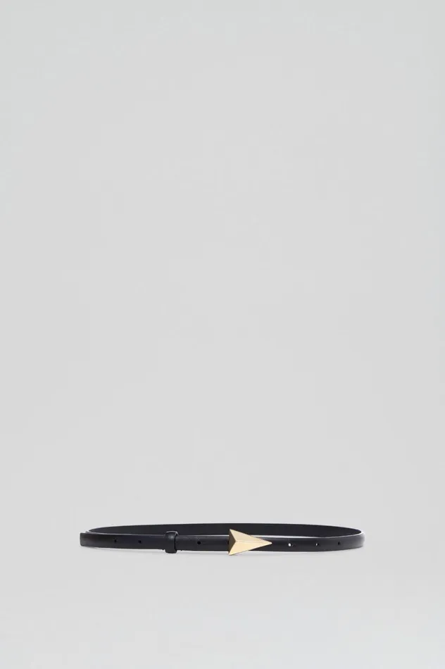 Women Scanlan Theodore Belts TRIANGLE TRIM BELT 12 Nero