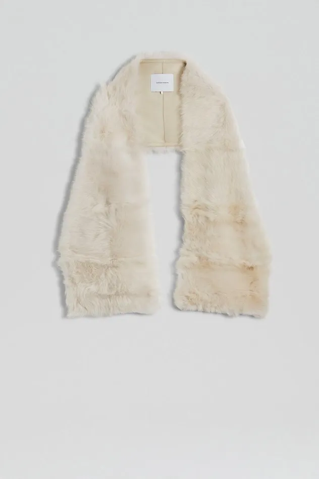Women Scanlan Theodore Denim TOSCANA SCARF Creme Women Scanlan Theodore Denim TOSCANA SCARF Creme
