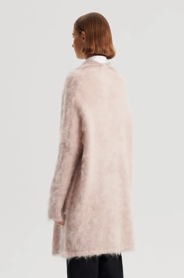 Women Scanlan Theodore Jackets BRUSHED MOHAIR CARDIGAN 3 Mink