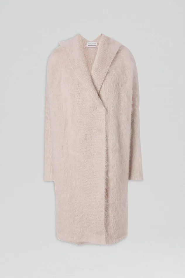 Women Scanlan Theodore Jackets BRUSHED MOHAIR CARDIGAN 3 Mink
