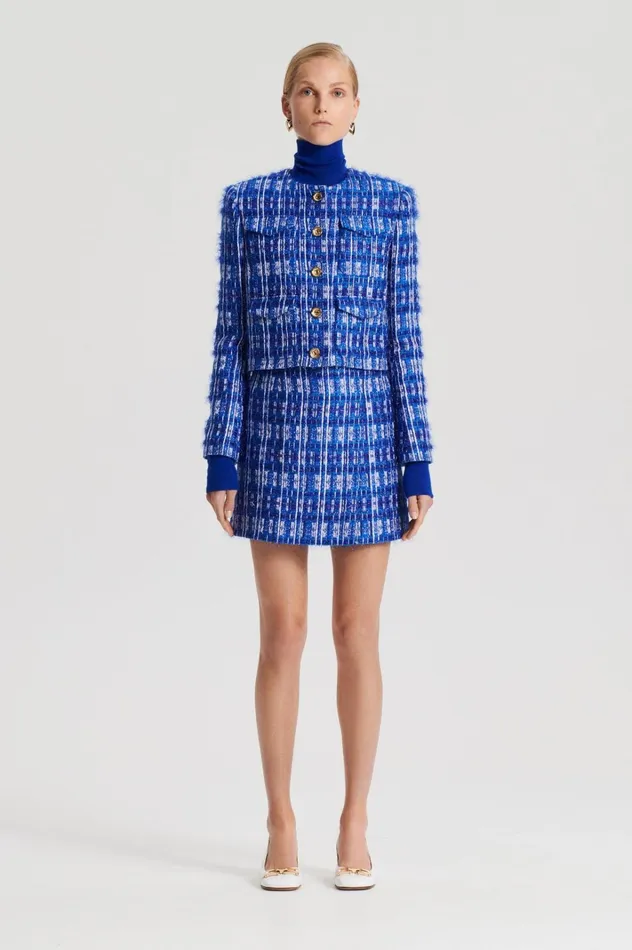 Women Scanlan Theodore Jackets TINSEL CARGO JACKET Cobalt
