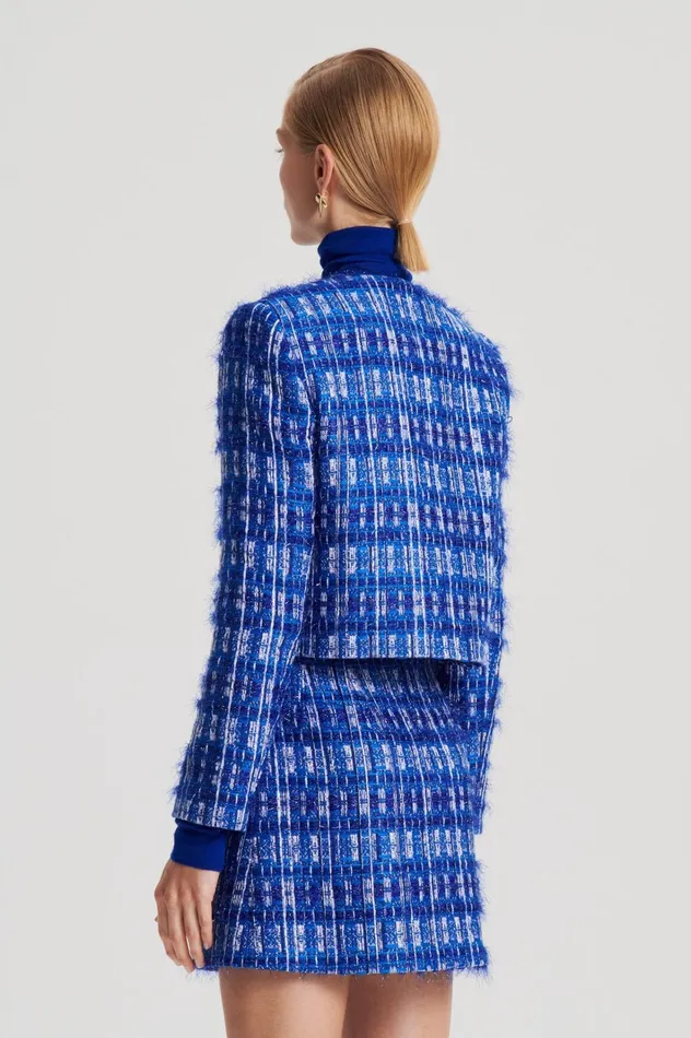 Women Scanlan Theodore Jackets TINSEL CARGO JACKET Cobalt Women Scanlan Theodore Jackets TINSEL CARGO JACKET Cobalt