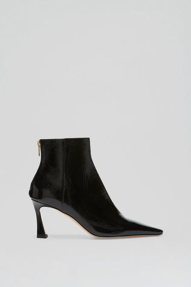Women Scanlan Theodore Leather CRINKLE LEATHER ANKLE BOOT 75 Black Women Scanlan Theodore Leather CRINKLE LEATHER ANKLE BOOT 75 Black