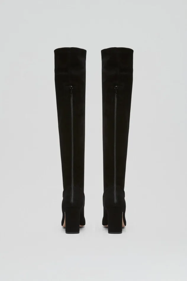 Women Scanlan Theodore Shoes STRETCH SUEDE OVER THE KNEE BOOT 85 Black Women Scanlan Theodore Shoes STRETCH SUEDE OVER THE KNEE BOOT 85 Black