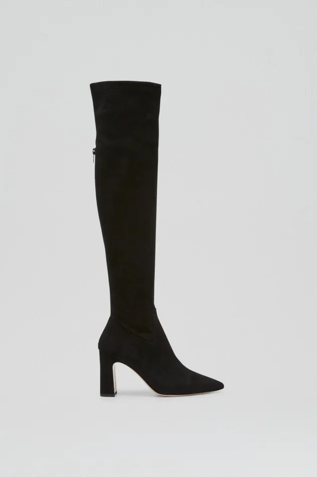 Women Scanlan Theodore Shoes STRETCH SUEDE OVER THE KNEE BOOT 85 Black Women Scanlan Theodore Shoes STRETCH SUEDE OVER THE KNEE BOOT 85 Black