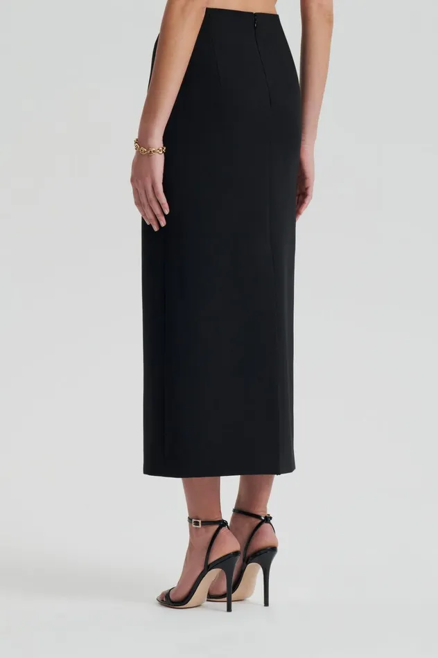 Women Scanlan Theodore Skirts CADY PENCIL SKIRT Black