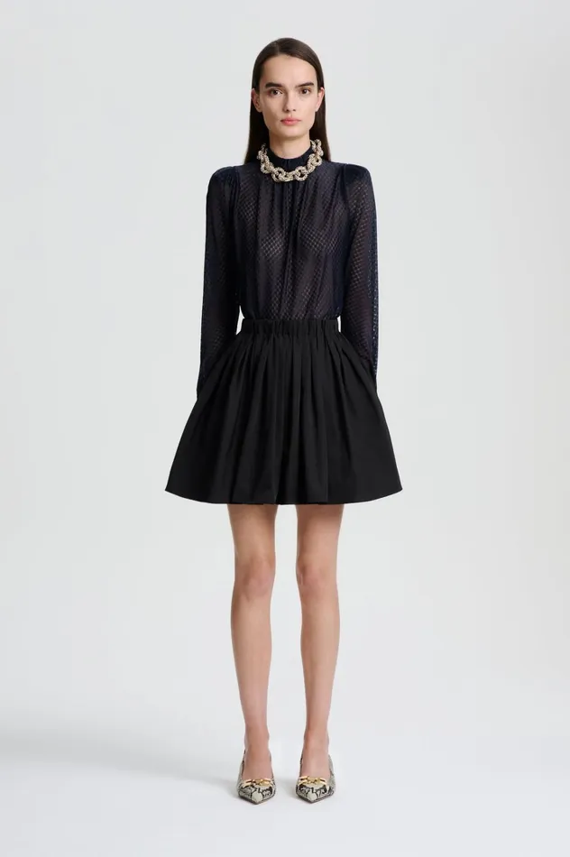 Women Scanlan Theodore Skirts TECH SKIRT Black
