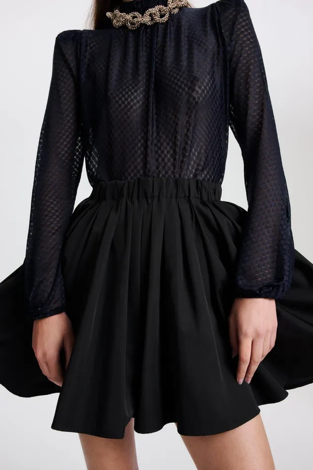 Women Scanlan Theodore Skirts TECH SKIRT Black