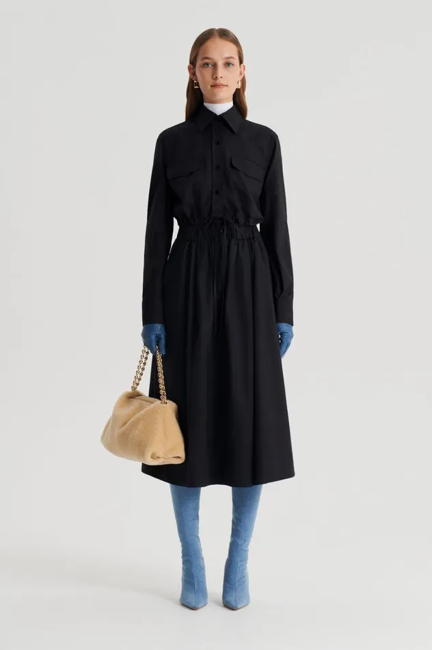 Women Scanlan Theodore Skirts WIDE CARGO SKIRT Black