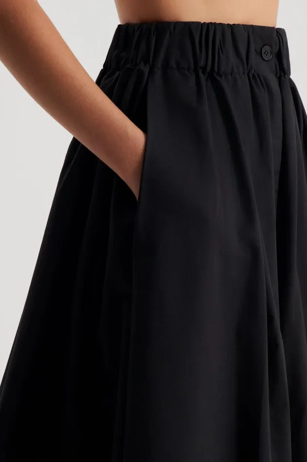 Women Scanlan Theodore Skirts WIDE CARGO SKIRT Black
