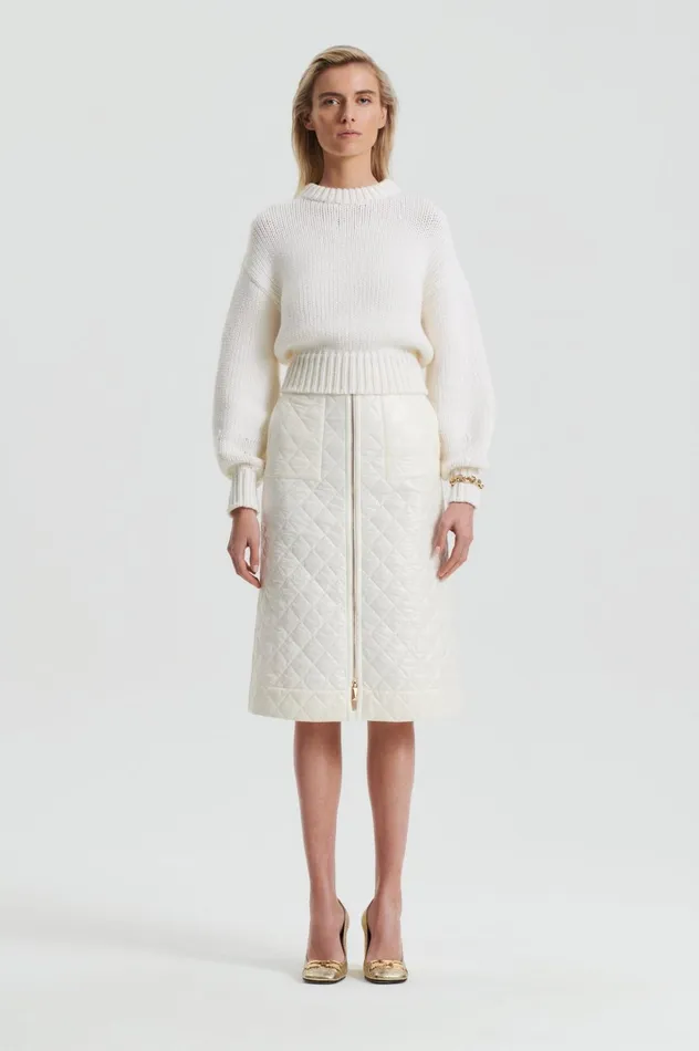 Women Scanlan Theodore Sweaters COCOON SWEATER Cream