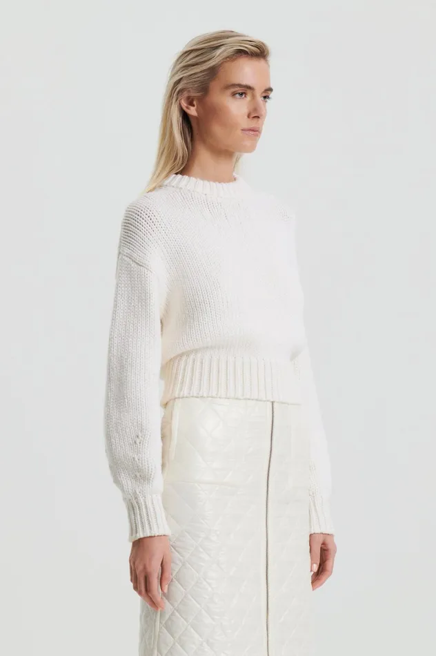 Women Scanlan Theodore Sweaters COCOON SWEATER Cream Women Scanlan Theodore Sweaters COCOON SWEATER Cream