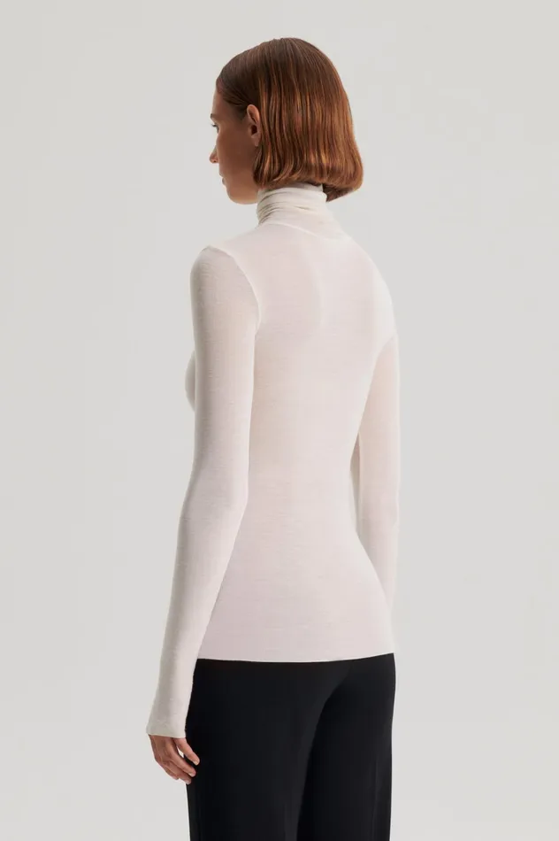 Women Scanlan Theodore Tops BABYWOOL POLO Ivory All Women Scanlan Theodore Tops BABYWOOL POLO Ivory All