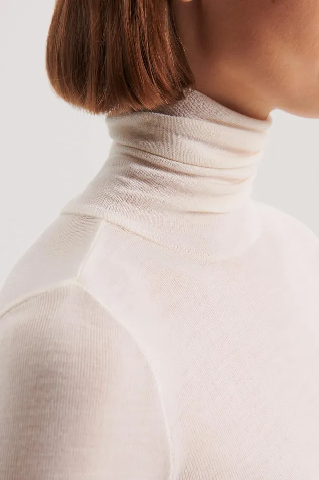 Women Scanlan Theodore Tops BABYWOOL POLO Ivory All Women Scanlan Theodore Tops BABYWOOL POLO Ivory All