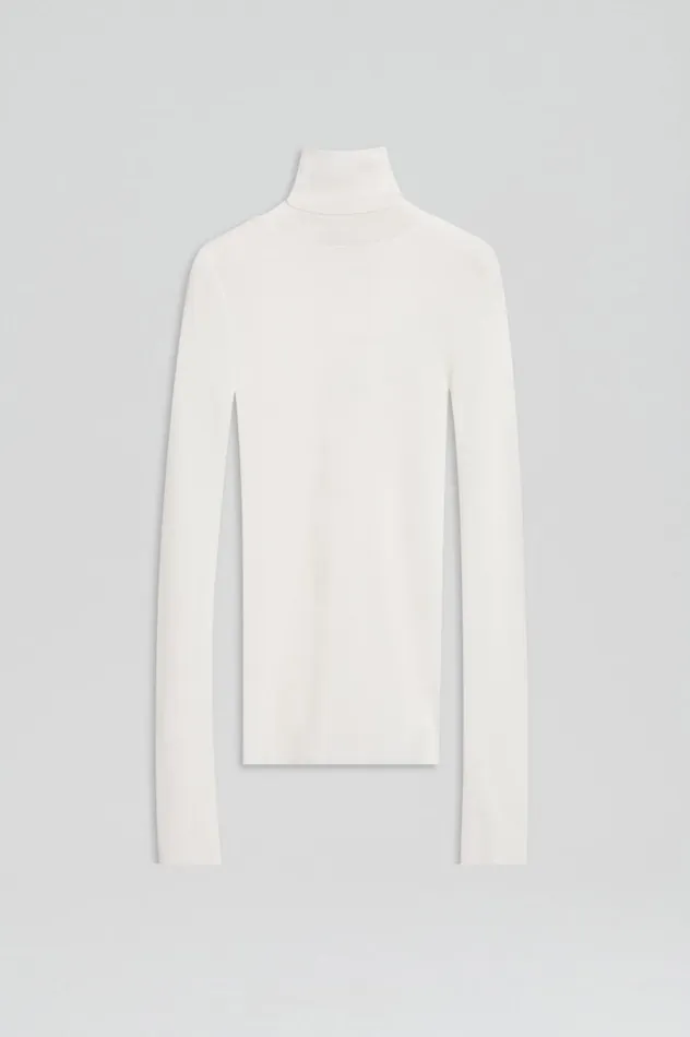Women Scanlan Theodore Tops BABYWOOL POLO Ivory All Women Scanlan Theodore Tops BABYWOOL POLO Ivory All