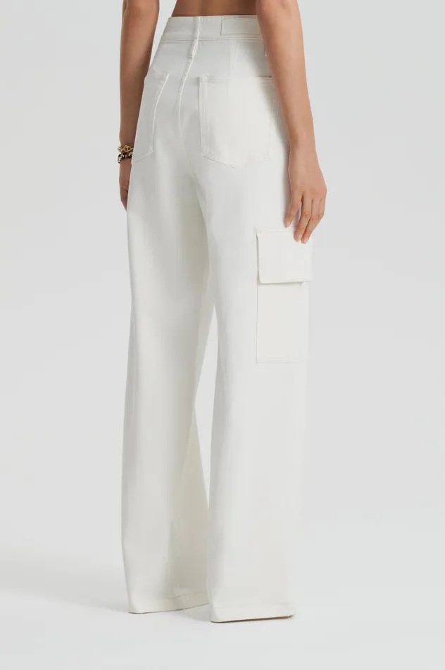 Women Scanlan Theodore Trousers DENIM CARGO JEAN Natura115 Women Scanlan Theodore Trousers DENIM CARGO JEAN Natura115