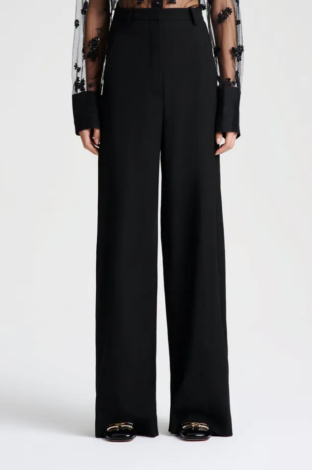 Women Scanlan Theodore Trousers GOTHAM TAILORED TROUSER Black Women Scanlan Theodore Trousers GOTHAM TAILORED TROUSER Black