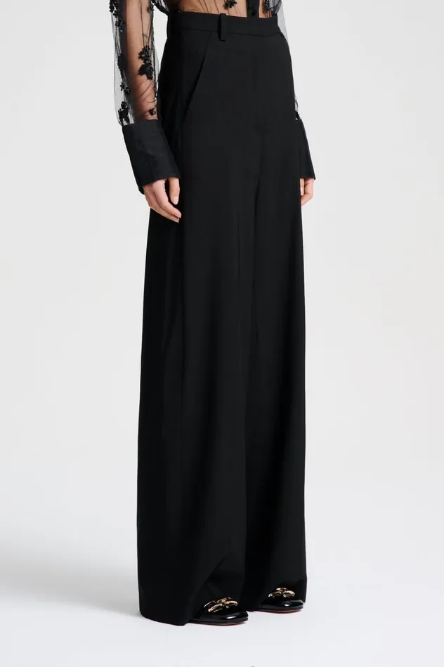 Women Scanlan Theodore Trousers GOTHAM TAILORED TROUSER Black Women Scanlan Theodore Trousers GOTHAM TAILORED TROUSER Black