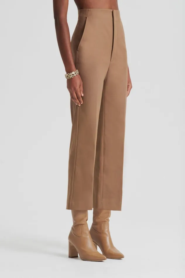 Women Scanlan Theodore Trousers MERCERISED COTTON TROUSER Camel Women Scanlan Theodore Trousers MERCERISED COTTON TROUSER Camel