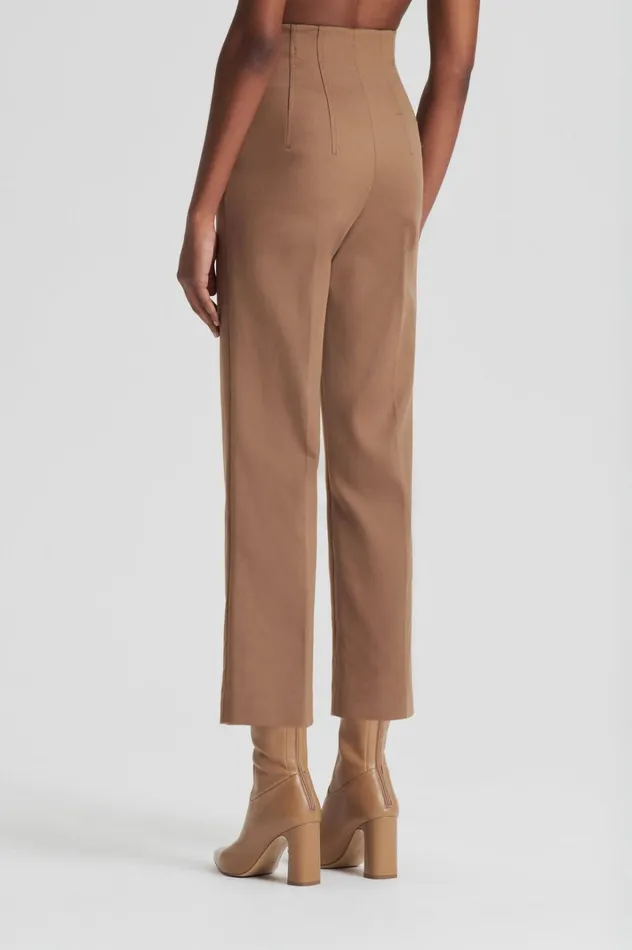 Women Scanlan Theodore Trousers MERCERISED COTTON TROUSER Camel Women Scanlan Theodore Trousers MERCERISED COTTON TROUSER Camel