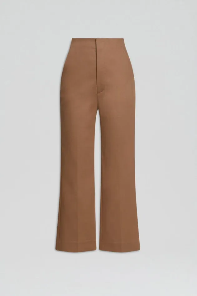 Women Scanlan Theodore Trousers MERCERISED COTTON TROUSER Camel Women Scanlan Theodore Trousers MERCERISED COTTON TROUSER Camel