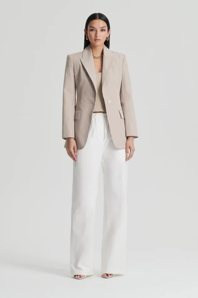 Women Scanlan Theodore Trousers POCKET CARGO White
