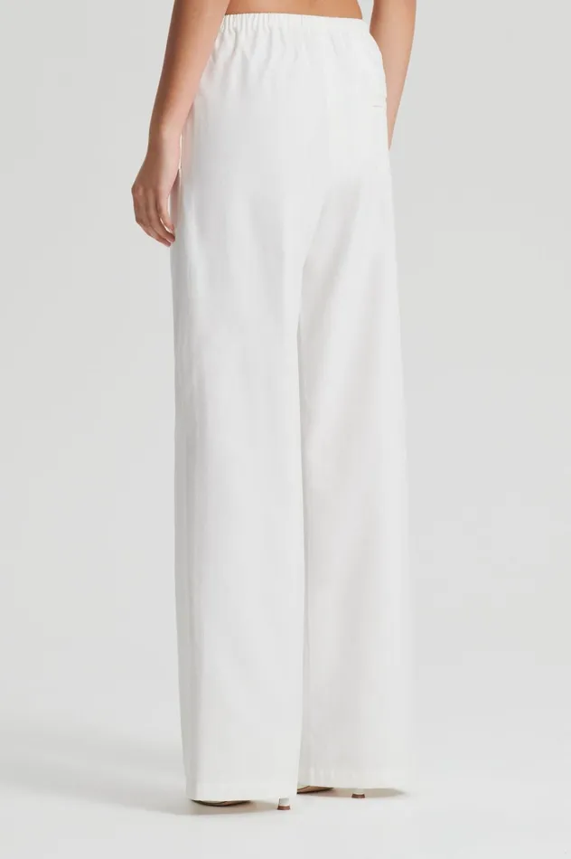 Women Scanlan Theodore Trousers POCKET CARGO White Women Scanlan Theodore Trousers POCKET CARGO White