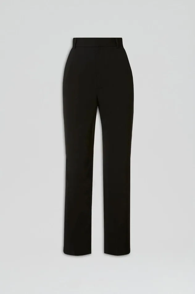 Women Scanlan Theodore Trousers TAILORED CROPPED TROUSER Black