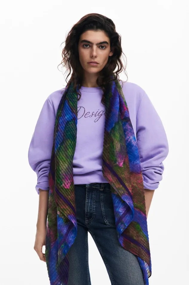 Women Scarves And Scarf Desigual Leaf Scarf