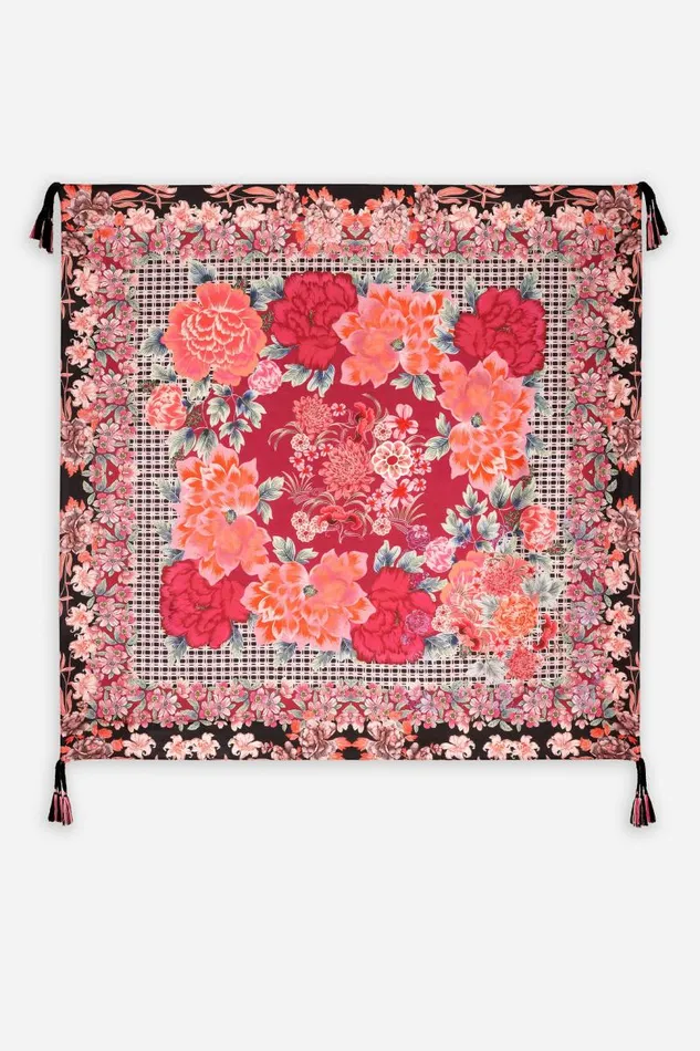 Women Scarves Johnny Was ALTONA SILK SCARF Altona Scarf Print