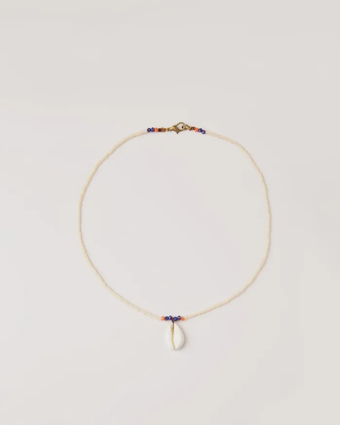Women Shell Necklace Ecru YMC Jewellery