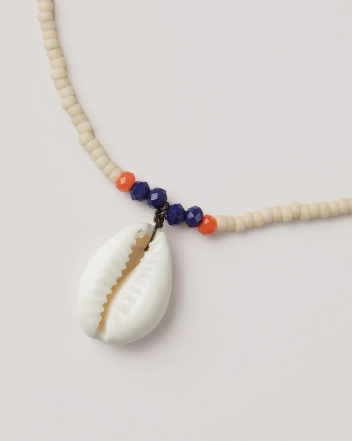 Women Shell Necklace Ecru YMC Jewellery