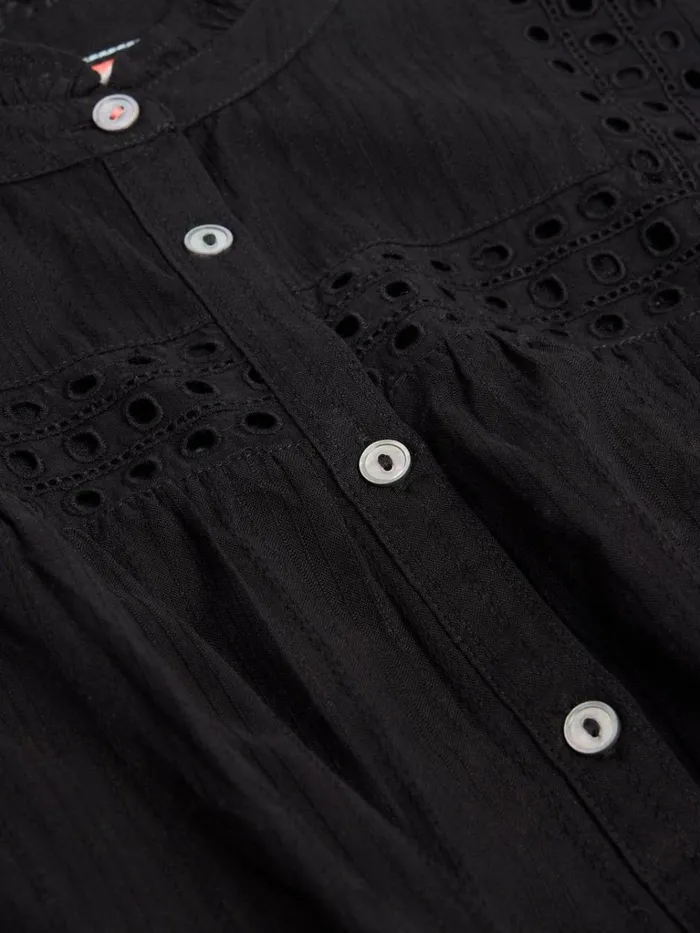 Women SHIRTS and BLOUSES White Stuff ARABELLA SLEEVELESS SHIRT Pure Black