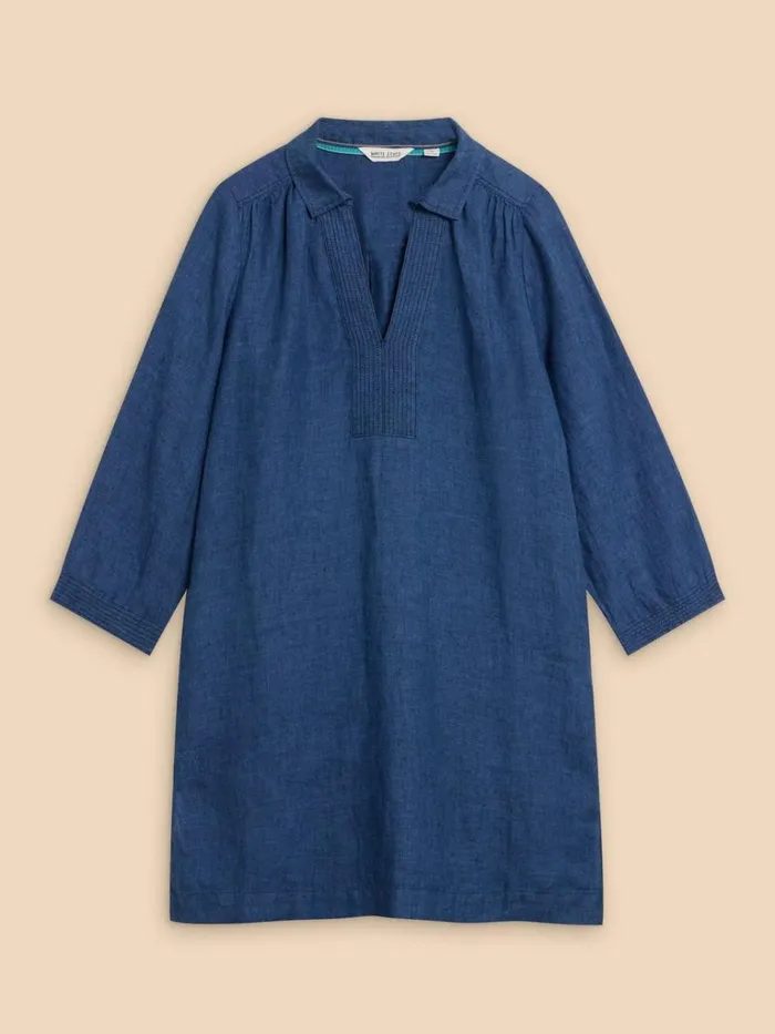 Women SHIRTS and BLOUSES White Stuff Blaire Linen Tunic Dark Navy Women SHIRTS and BLOUSES White Stuff Blaire Linen Tunic Dark Navy