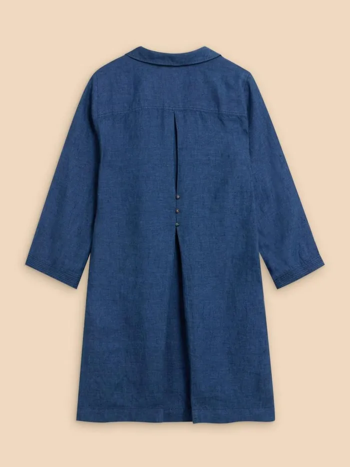 Women SHIRTS and BLOUSES White Stuff Blaire Linen Tunic Dark Navy Women SHIRTS and BLOUSES White Stuff Blaire Linen Tunic Dark Navy
