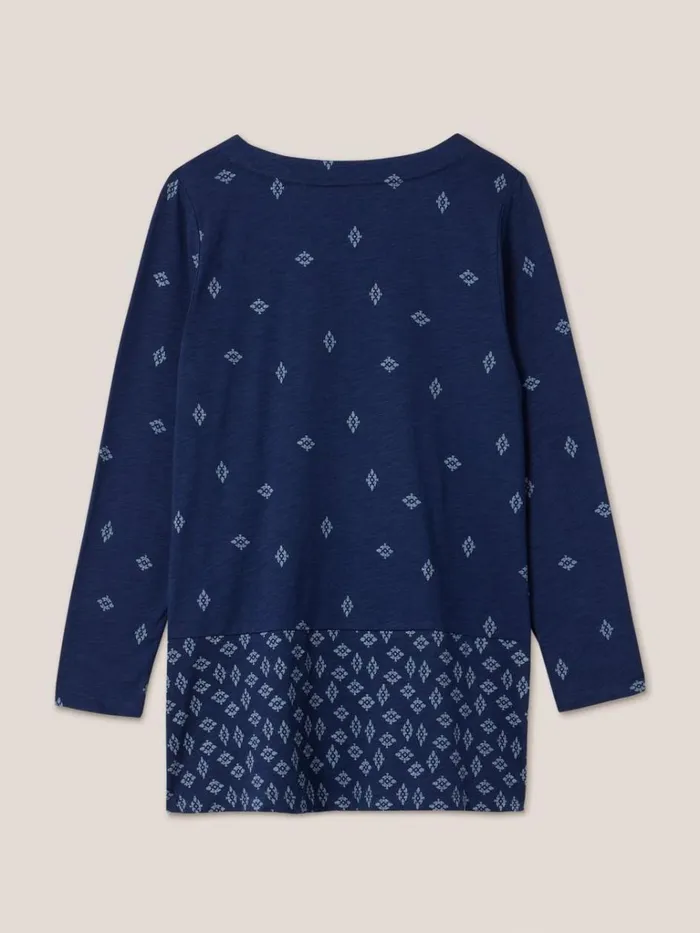 Women SHIRTS and BLOUSES White Stuff CARRIE LS TUNIC Navy Print Women SHIRTS and BLOUSES White Stuff CARRIE LS TUNIC Navy Print