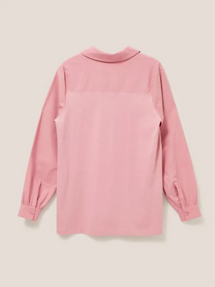 Women SHIRTS and BLOUSES White Stuff Fran Plain Shirt Mid Pink Women SHIRTS and BLOUSES White Stuff Fran Plain Shirt Mid Pink