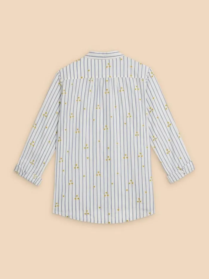 Women SHIRTS and BLOUSES White Stuff Sophie Heart Embroidered Shirt Ivory Multi