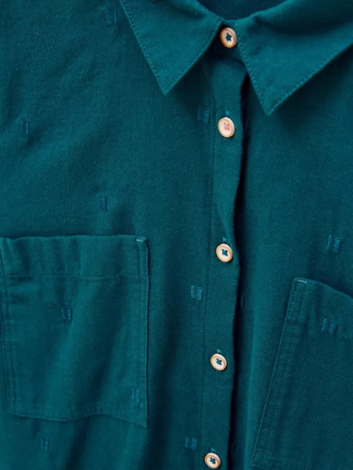Women SHIRTS and BLOUSES White Stuff Sophie Organic Cotton Shirt Dk Teal Women SHIRTS and BLOUSES White Stuff Sophie Organic Cotton Shirt Dk Teal