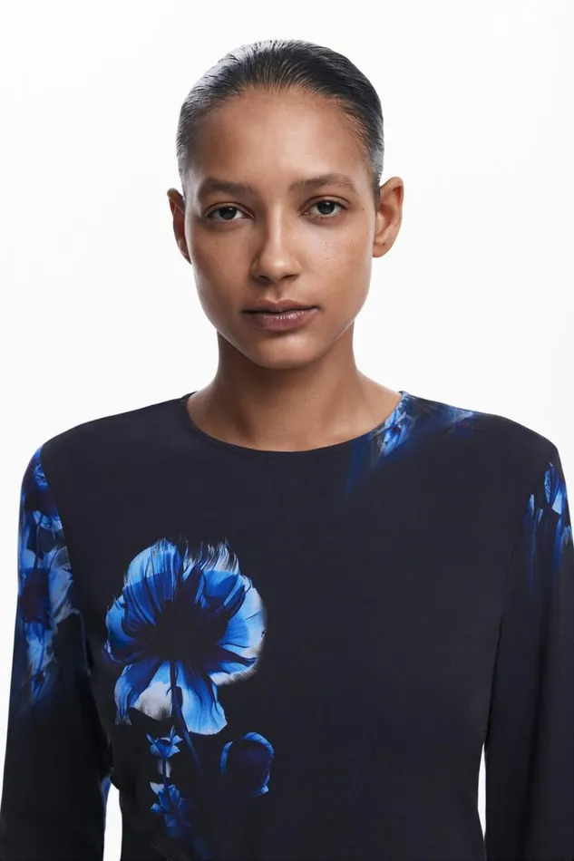 Women Shirts And Blouses Desigual Asymmetric Tshirt