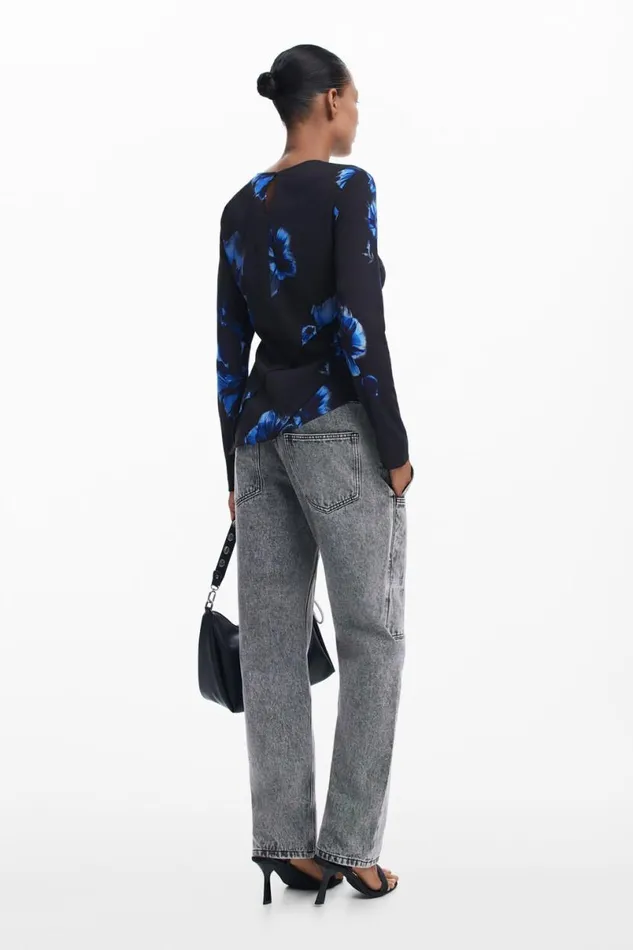 Women Shirts And Blouses Desigual Asymmetric Tshirt