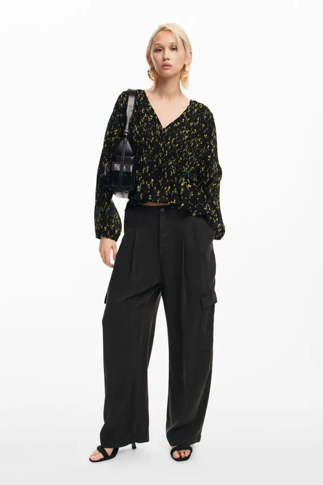 Women Shirts And Blouses Desigual Floral Print Blouse