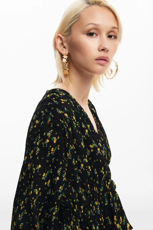 Women Shirts And Blouses Desigual Floral Print Blouse