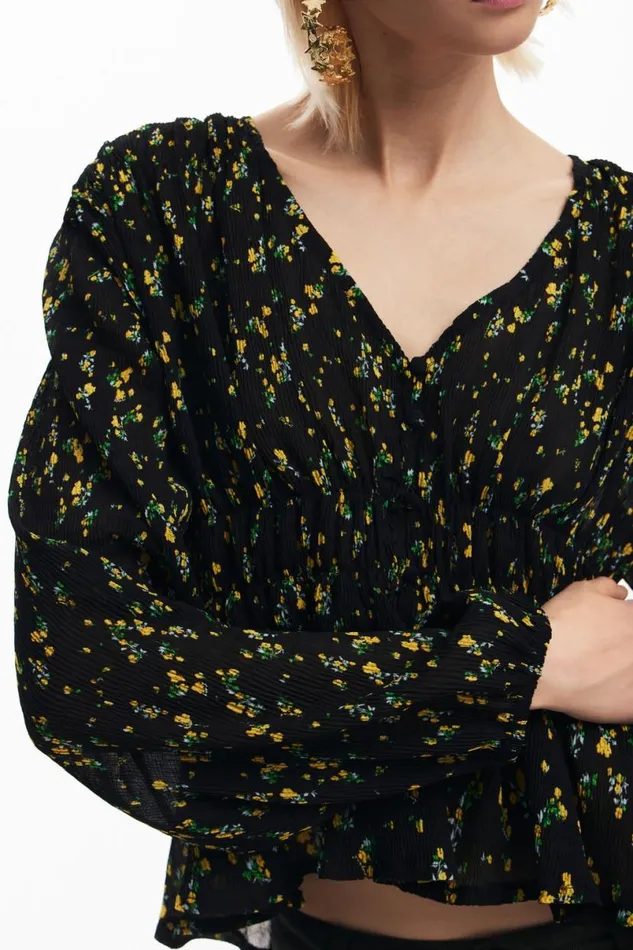 Women Shirts And Blouses Desigual Floral Print Blouse