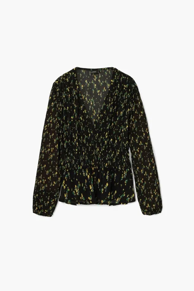 Women Shirts And Blouses Desigual Floral Print Blouse