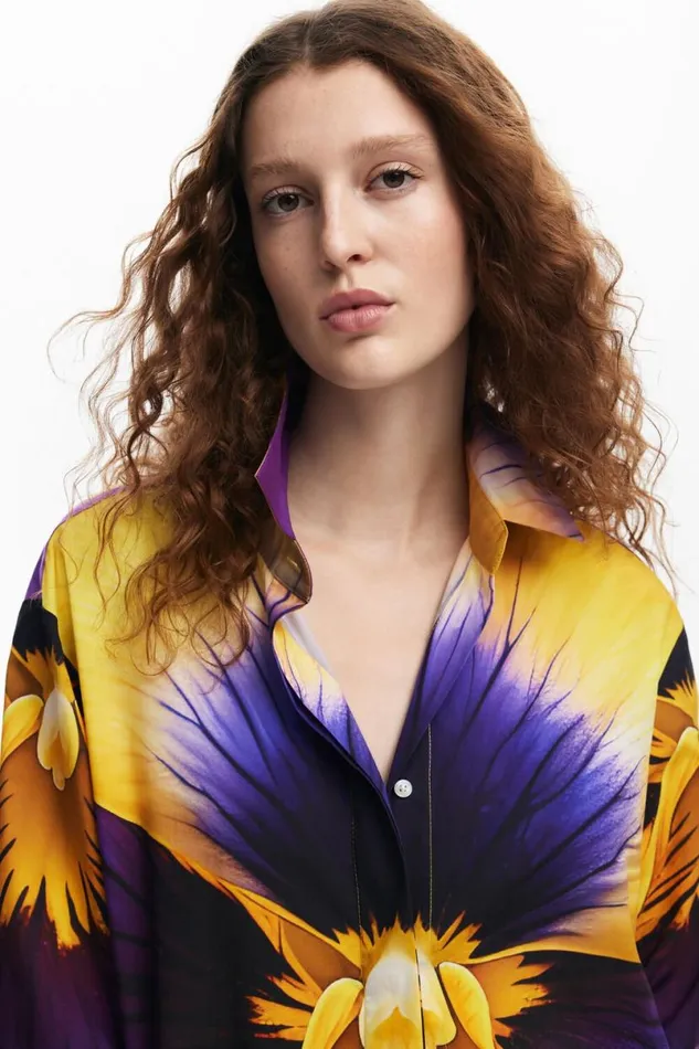 Women Shirts And Blouses Desigual Lilium Shirt M Christian Lacroix